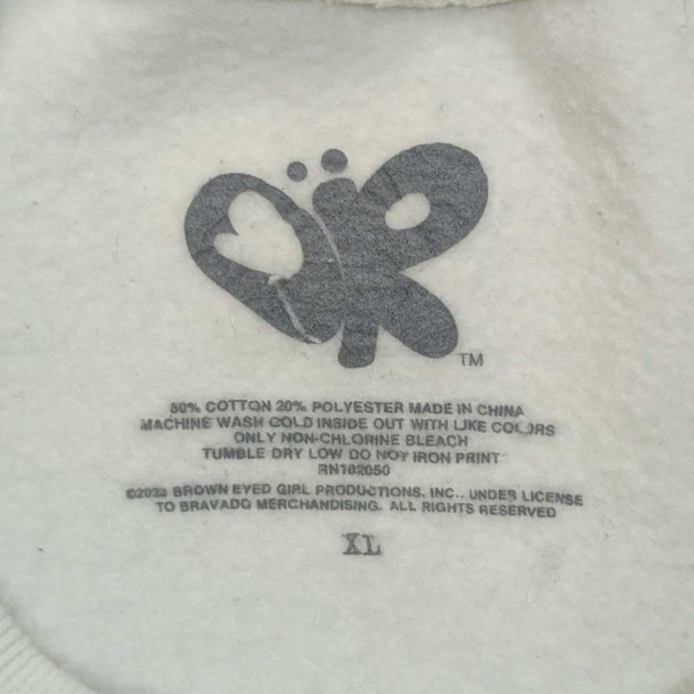 Olivia Rodrigo GUTS Album White Crewneck Sweatshirt Women's XL‎ Pop Music Merch - Picture 4 of 7